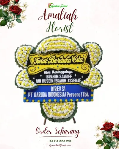 Papan Bunga Duka di Pakujaya